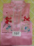 Embroidered Satin Pajamas