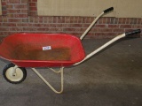 Metal Wheelbarrow W/Solid Wheel