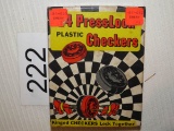 Vintage 24 Presslock Checkers In Original Box