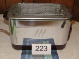 Vintage Kenmore Metal Deep Fryer W/Cookbook By Sears & Roebuck