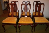 Gorgeous Solid Wood Dining Chairs W/Padded Seat By Singer Furniture Co