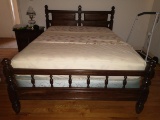 Full Size 3 Poster Wood Bed