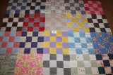 Reversible Colorful Large Square Quilt