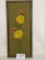 Vintage Tall Framed Floral Needlepoint