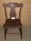 Antique Solid Wood Slat Back Chair