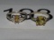 Sterling Silver Rings W/Yellow Stones