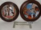 Franklin Mint Limited Edition Cat Plates W/Frames & Certificates Of Authenticity