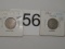 1896 & 1907 V Nickels