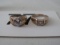 Sterling Silver Rings W/Clear Stones