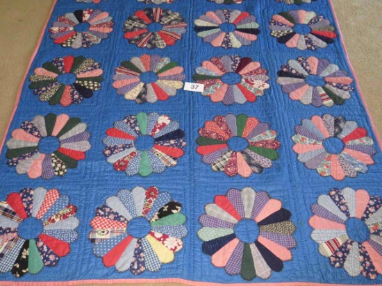 Awesome Floral Patchwork Stitched Quilt