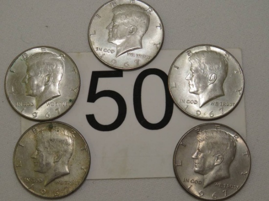 1967 Kennedy Half Dollars