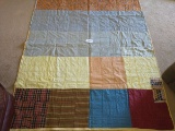Super Nice HEAVY Multi-Color & Patterned Stitched Quilt