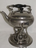 Vintage Stainless Tilting Coffee Pot W/Removable Lidded Burner