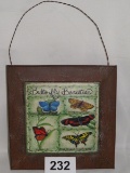 Metal Colorful Butterfly Wall Art