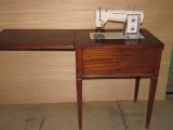 Sears Kenmore Sewing Machine W/Wood Cabinet