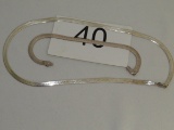 Sterling Silver Herringbone Matching Necklace & Bracelet