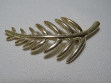 1996 Tiffany & Co Sterling Silver Leaf Brooch