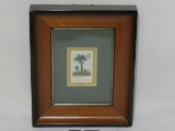 Framed & Matted 1988 25 Cent Commerative 200 Year Anniversary SC Stamp