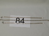 Sterling Silver Herringbone & Twisted Rope Bracelets