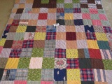 NICE Multi-Colored Block HEAVY Stitched Quilt