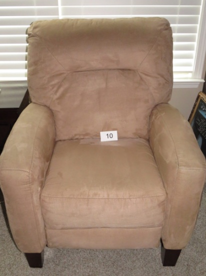 Immaculate Tall Leg Brushed Fabric Recliner By Southern Motion