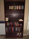 LARGE Dark Finish 5 Shelf Bookcase
