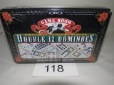 Double 12 Dominoes In Metal Case By Gameroom