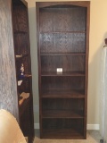Tall Dark Finish 4 Shelf Bookcase