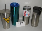 Stainless TALL Lidded Cups Including Contigo & Bubba