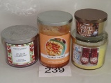 Assorted Candles Including Yankee