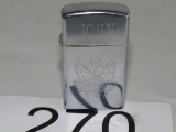 Zippo Metal Lighter W/Engraved Military Insignia