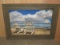 LARGE Beach Themed Photo Style Print W/Thick Frame