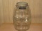 Vintage Barrel Style Glass Pickle Jar