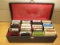 Vintage 8 Track Tapes W/2 Hardshell Cases