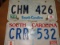 1985 & 1990 SC License Plates