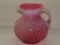 Vintage Fenton Cranberry Hobnail 8