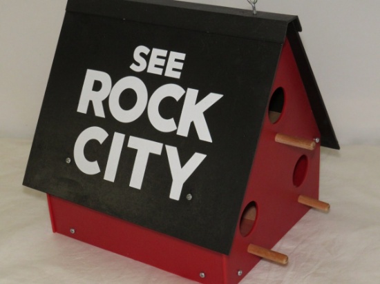 Awesome SEE ROCK CITY Bird House