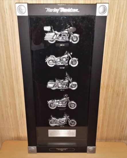 2007 Framed 3D Shadowbox Of 1980-1986 Motorcycles