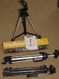 Trio Of Camera/Video Adjustable Height Tripods