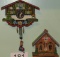 1950's W. German Toggili Thermometer/Barometer & German Swing Spring Cuckoo Clock