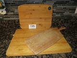 Assorted Wood Cutting Boards Including Strossner's