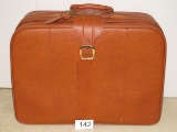 FW Woolworth & Co LARGE Suitcase W/Double Zippers