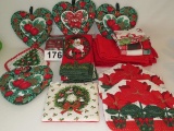 Christmas Pot Holders, Cloths & Tablecloth