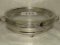 Highly Polished Silver Plate Open Heart Pattern Server W/Fire King Plate