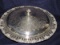 LARGE Vintage Old English Reproduction Highly Ornate Silver Plate Lidded Server # 6529