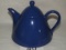 Italian Ceramic Blue Lidded Teapot