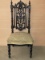 Antique French Baroque Style Low Seat Chair