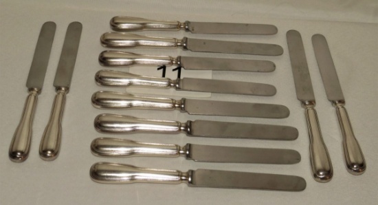 RARE Christolfe 12 Piece Knife Set W/Case
