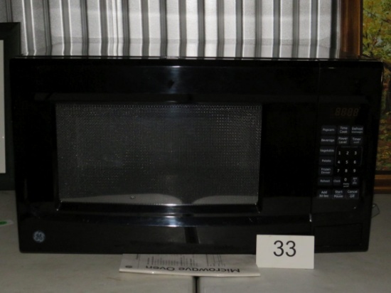GE Microwave W/Manual Model #JES1456-1BB