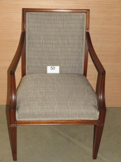 Statesville Chair Co Regency Style Armed Side Chair